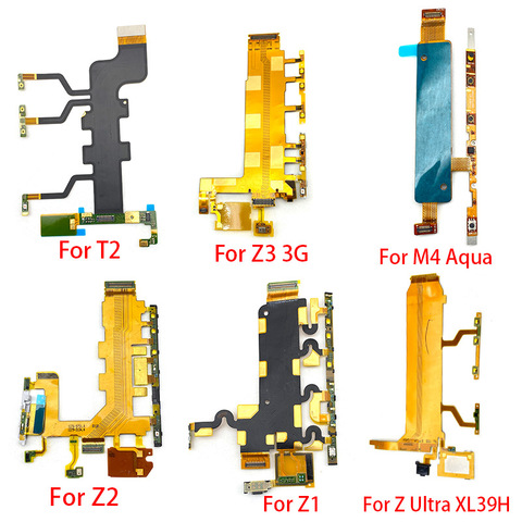 Power Switch On / Off Button Volume Key Button Flex Cable For Sony Xperia M4 Aqua T2 T3 Z Ultra Z1 Z2 Z3 Compact Z5 Premium ► Photo 1/2