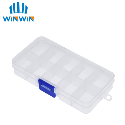 10 Grid can be remov transparent plastic small box kit storage box jewelry jewelry box electronic components parts finishing box ► Photo 1/6