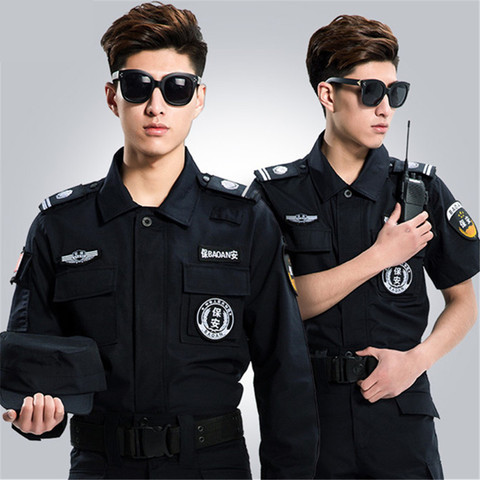 Military Uniform Men Army Security Combat Suit Tactical Guard Shirt+Pants Work Clothes ► Photo 1/4