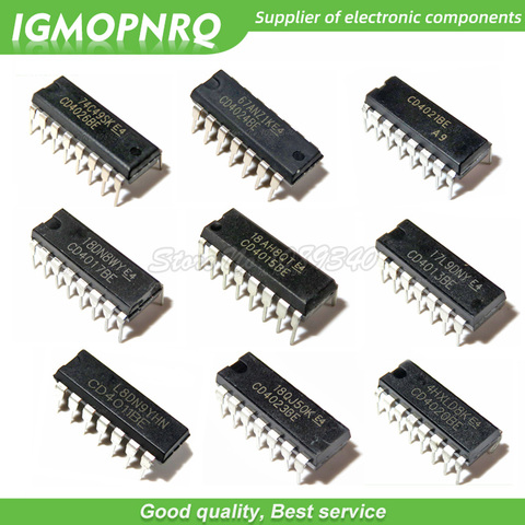 10pcs CD4020BE CD4023BE CD4011BE CD4013BE CD4015BE CD4017BE CD4021BE CD4024BE CD4026BE CD4027BE DIP New IC ► Photo 1/1