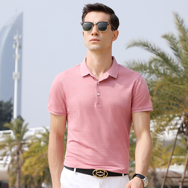 SUNNY Store Mens Summer Trend Half Sleeve Short Polo Shirt