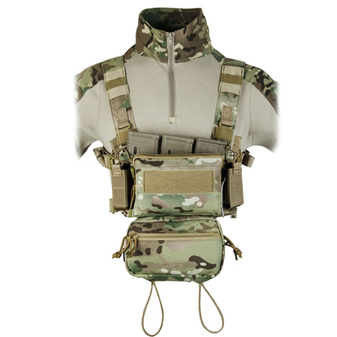 Tactical Micro Chest Rig Modular H Harness D3CR Funny Pack SACK Pouch Combat Vest 5.56 Mag Airsoft ► Photo 1/6