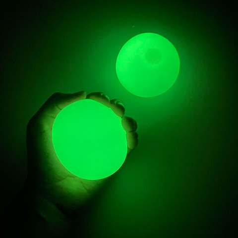 1pc Stick Wall Ball Decompression Toy Ball Sticky Squash Ball Suction Sticky Target Ball Catch Throw Luminous Ball kids Toys ► Photo 1/6