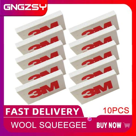 10pcs Car Wrapping Felt 3m Wool Squeegee for Vinyl Application Professional Diy Scratching Vehicle Wrap Installation Tools 10A07 ► Photo 1/6