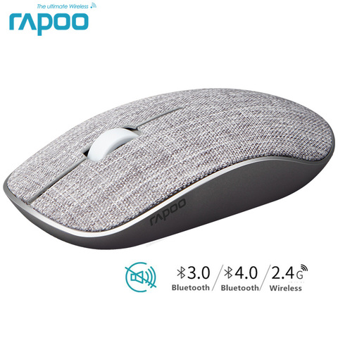 New Rapoo M200GPlus Multi-mode Silent Wireless Mouse with 1300DPI Bluetooth 3.0/4.0 RF 2.4GHz for Three Devices Connection ► Photo 1/6