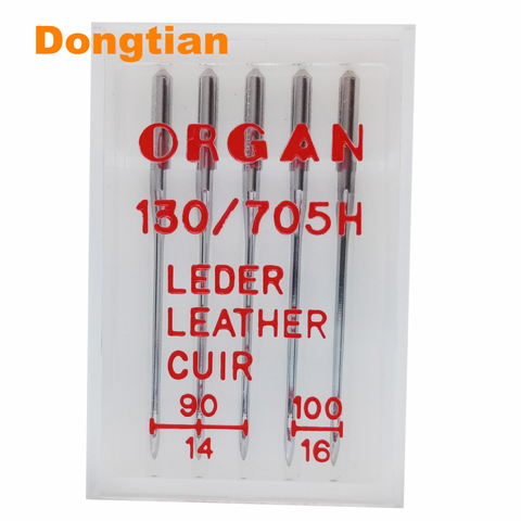 Top quality Household Sewing Machine Leather Organ Needles for Leather 5pcs/pack Mix Size 90 100 ► Photo 1/3