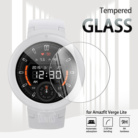 Amazfit Verge Lite Tempered Glass Screen Protector For Xiaomi Huami Amazfit Verge Lite Smart Watch Anti-Scratch Transparent Film ► Photo 1/6