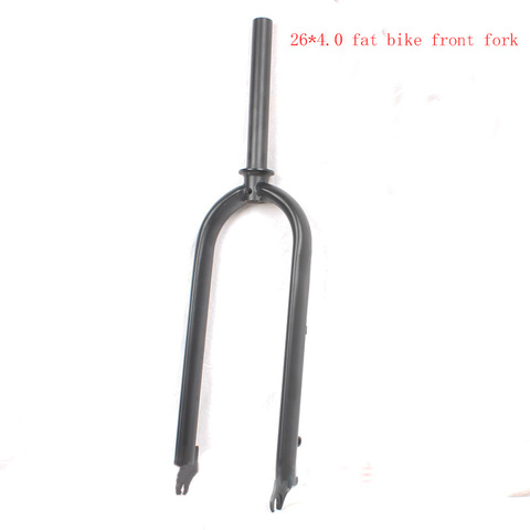 super Wide High Qulity 26*4.0 Fat Bike Fork 28.6 135mm Steel Bicycle Front Fork Disc Brake Fork for Electric Bike ► Photo 1/6