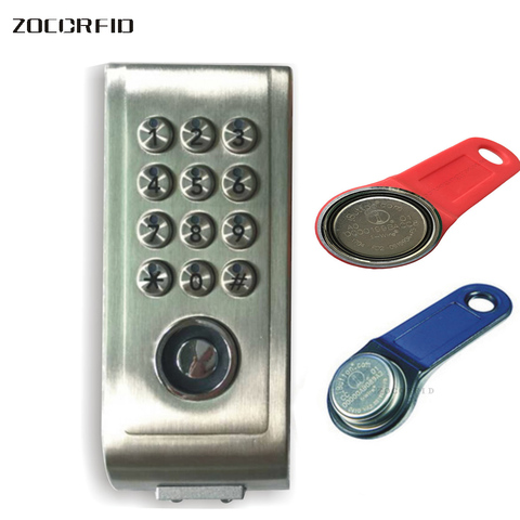 Metal sheel  Keypad Password TM Card Key Metal Digital Electronic Cabinet locker lock+2pcs TM keyfobs ► Photo 1/5