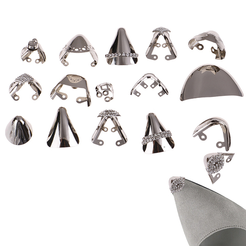 1Pair Metal Shoes Toe Protection High Heels Shoe Broken Repair Accessories Shoe Decorations 15 Styles ► Photo 1/6