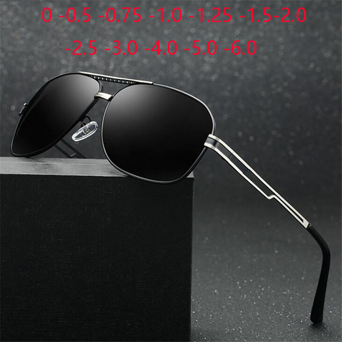 Classic Driving Polarized Sunglasses Men Outdoor Anti-glare Myopia Lens Prescription Sunglasses Male 0 -0.5 -0.75 -1.0 To -6.0 ► Photo 1/6