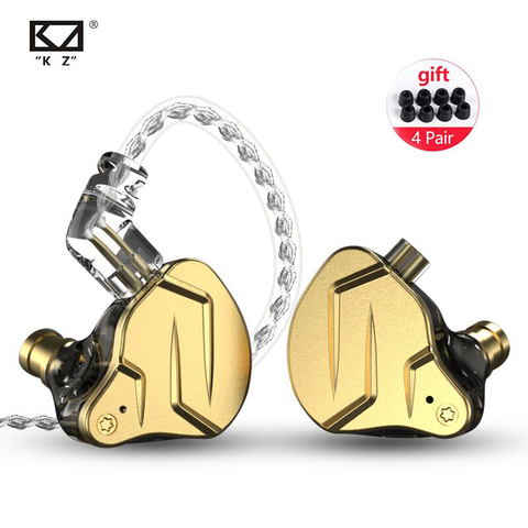 KZ ZSN Pro X Metal Earphones 1BA+1DD Hybrid technology HIFI In Ear Monitor Earphones Bass Earbuds Sport Noise Cancelling Headset ► Photo 1/6