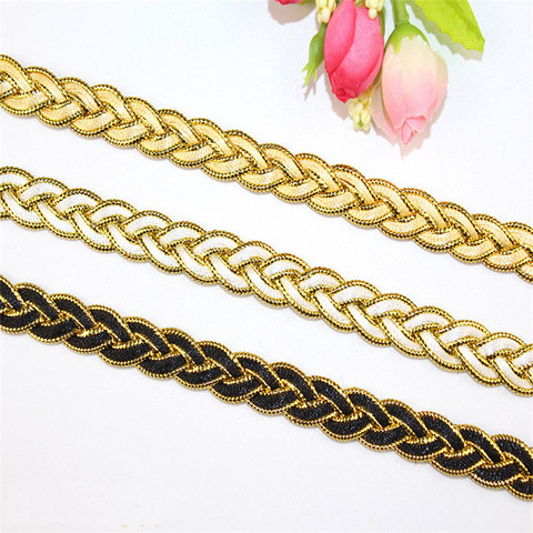 4Styles Gold White Lace Ribbon Soft Net Lace Trim Fabric For Sewing Accessories Wedding Party Supplies DIY Decoration 5Yards ► Photo 1/6