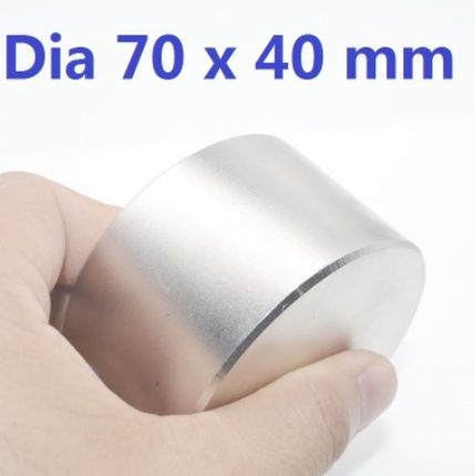 1pcs Magnet N52 70x40 mm Hot Round Strong magnet Rare Earth 70mm x40mm Neodymium Magnet powerful permanent magnetic ► Photo 1/3