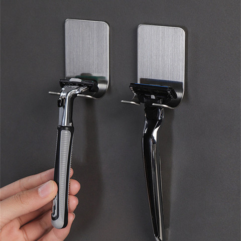 1PC 304 stainless steel Razor Holder Men Shaving Shaver Razor Stand Shelf Shaving Razor Storage Rack Bathroom Hook Organizer ► Photo 1/6