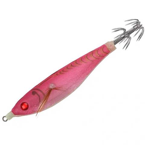 1Pcs 80mm/10g Fishing Lure Squid Hook Luminous Wobblers Jigs Octopus Cuttlefish Wood Shrimp Hard Baits ► Photo 1/6