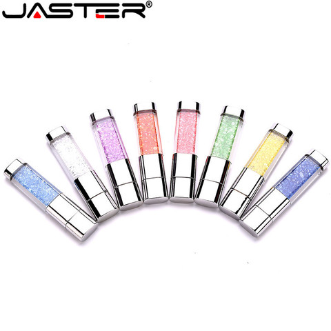 JASTER Brand new Crystal Elements usb flash drives USB 2.0 memory flash stick U Disk pendrive 4GB 16GB 32GB 64GB christmas Gift ► Photo 1/6