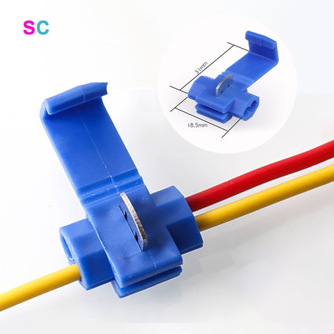 10PCS/20PCS Wire Connector Scotch Lock Snap AWG22-10 Without Breaking Cable Insulated Crimp Quick Splice Electrical Terminals ► Photo 1/6