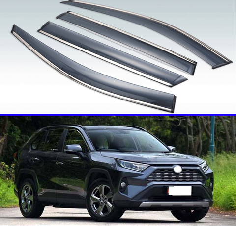 For TOYOTA Rav4 XA50 2022 Plastic Exterior Visor Vent Shades Window Sun Rain Guard Deflector 4pcs ► Photo 1/6