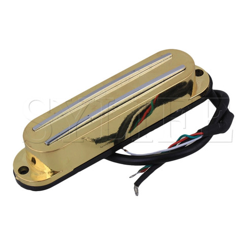 Gold 4 Wire Magnetic Dual Rail Humbucker Pickup for Electric Guitar ► Photo 1/3