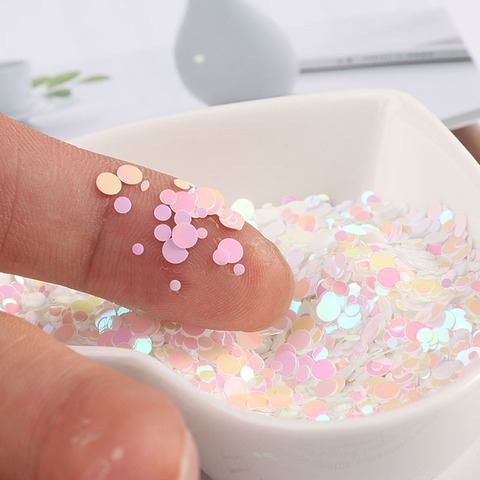 Mix Dot Nail Sequins 1-4mm Ultra thin DIY Nail Art Glitter Paillette E-Friendly PET Sequin Women Nails Decoration Material ► Photo 1/6