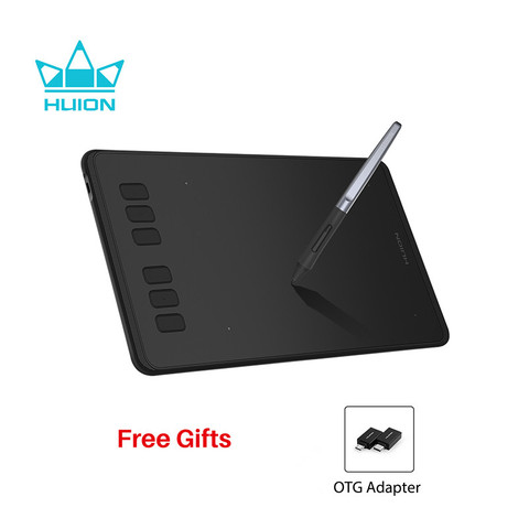 HUION Inspiroy H640P Battery-Free Digital Drawing Tablets Graphics Pen Tablet with 8192 Pressure Levels Stylus with OTG Gift ► Photo 1/6