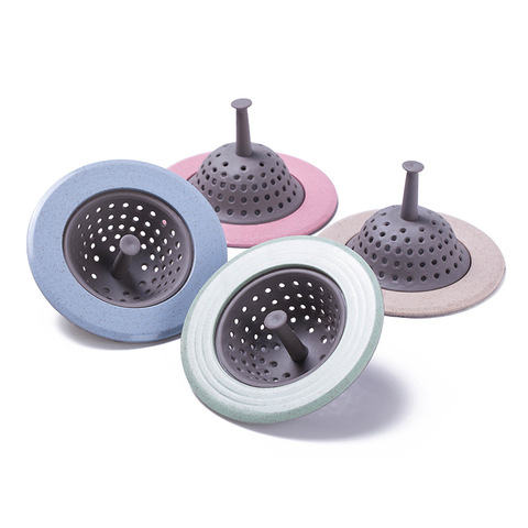 1pc Sink & Shower Drain Hair Catcher Strainer, Silicone Drain