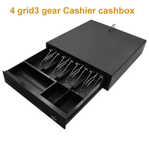 4 grids and 3 section  cash register supermarket cash register box  commercial cash register ► Photo 1/6