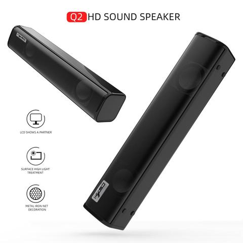 Wired Computer Speakers Home Theater TV Sound Bar Speaker Loundpeakers 3D Music Surround Sound Bar with Built-in Microphone ► Photo 1/6