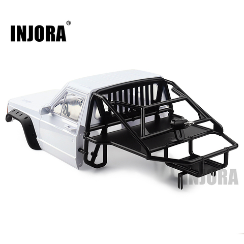 INJORA RC Car Cherokee Body Cab & Back-Half Cage for 1/10 RC Crawler Traxxas TRX4 Axial SCX10 90046 Redcat GEN 8 Scout II ► Photo 1/6