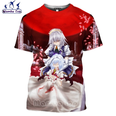 Mamba top Touhou Project T Shirt 3D Cute Hentai Yakumo Yukari Men's T-shirts Beach Women Anime Girl Tshirt Sexy Bikini Men Tees ► Photo 1/6