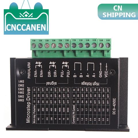 42/57/86 TB6600  4.0A 42VDC wood router machine stepper motor driver 32 segments upgraded version cnc Engraving machine kits ► Photo 1/6