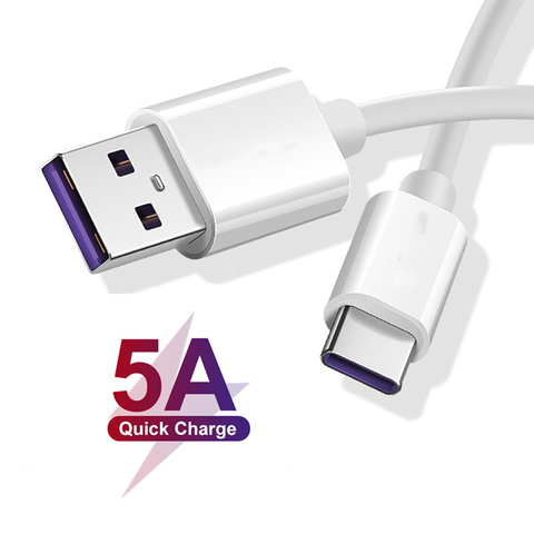 Original Max 5.4A 5A USB Type C Fast Charging Cable For Samsung Galaxy A51 A50 S20 A41 A8 A30s A70 1M 1.5M 2M USB-C Charge Cord ► Photo 1/6