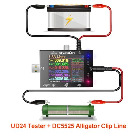 18650 Battery USB tester DC Internal resistance digital voltmeter ammeter power bank voltage electric meter detector ► Photo 1/6