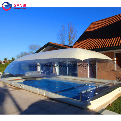 Popular Swimming pool cover winter inflatable water pool tent yard inflatable pool cover bubble tents bottom air and water tube ► Photo 1/1