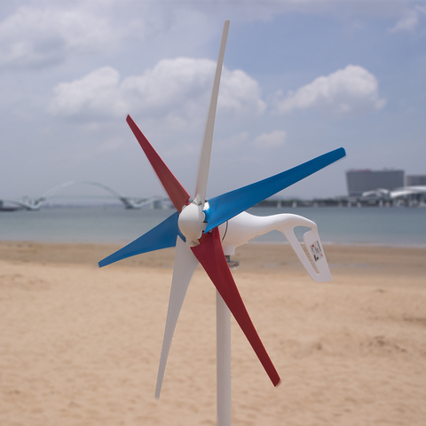 High Quality AC 12V 24V 400W Wind Turbine Generator With Free 600W Charge  Controller Home Small Windmill For Boat Street Light