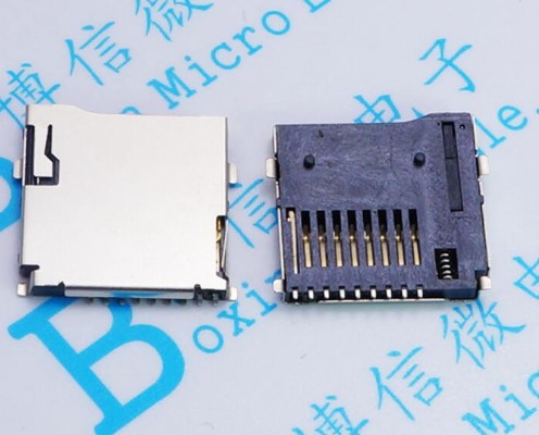 10PCS Push-Push Type TF Micro SD Card Socket Adapter Automatic PCB Connector