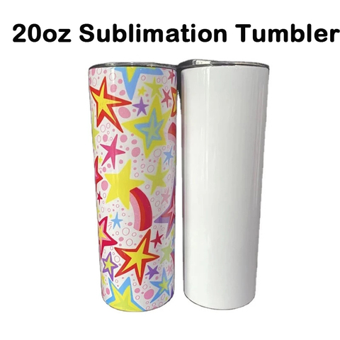 20oz Sublimation Skinny Tumbler Blank Stainless Steel Tumbler DIY Cups Vacuum Insulated 600ml Car Coffee Mugs Christmas Gift ► Photo 1/6