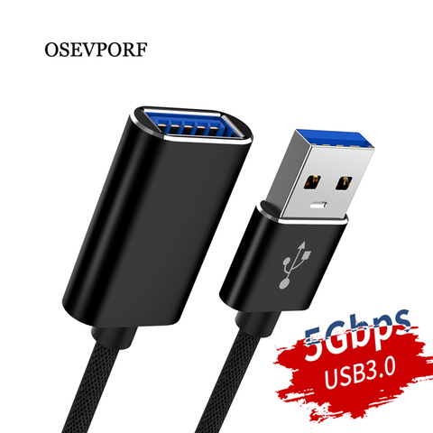 USB3.0 Extension Cable USB 3.0 Male to Female Extension Data Sync Cord Cable Extend Connector Cable for Laptop PC Gamer Mouse 3m ► Photo 1/6