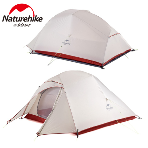 Naturehike Cloud Up Series Classic and Updated Version 1 2 3 Person Ultralight Tent 20D Nylon Tent Outdoor Camping Hiking Tent ► Photo 1/6