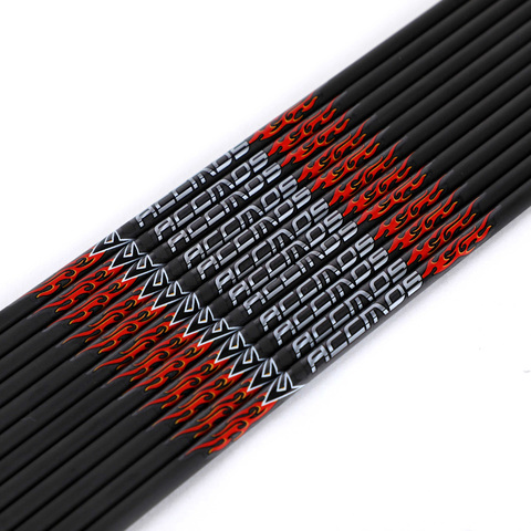 12pcs Spine 300 340 400 500 600 700 800 900 1000 Pure Carbon Arrow Shaft ID 6.2mm or ID 4.2mm Bow Archery Huntting and Shooting ► Photo 1/6