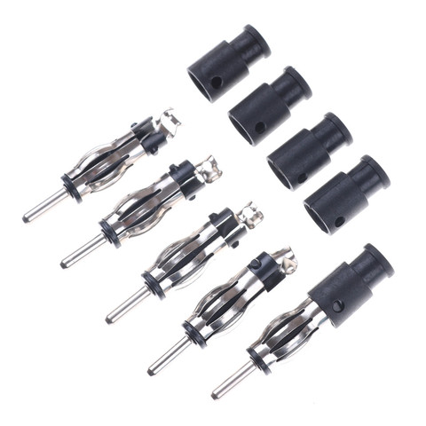 5pcs Auto Car Radio AM/FM Antenna Adapter Male Plug Connector Black ► Photo 1/6