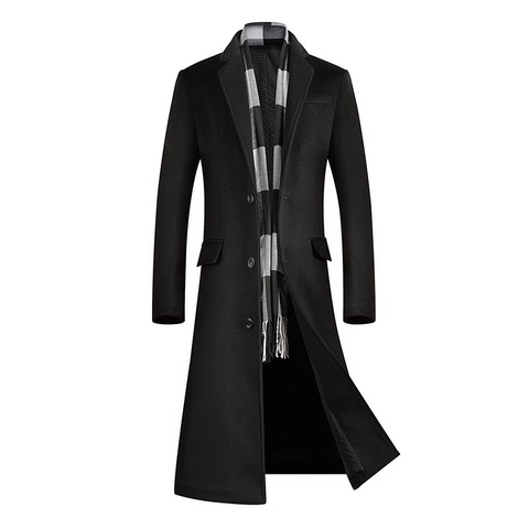 coats for men,Long Coat Men,A Long Jacket Below The Knee,Men's Overcoat,Men's Coat Windbreaker,Men Coats,Wool Coat Men ► Photo 1/6