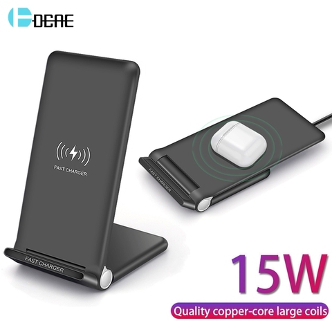 15W Fast QI Wireless Charger Usb Tpye C QC 3.0 10W Quick Charging For iPhone 11 Pro XS XR X 8 Airpods Samsung S10 S9 Note 10 9 8 ► Photo 1/6