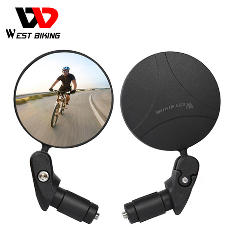 WEST BIKING 360 Rotate Bicycle Rearview Mirror Safety Cycing Rear View Mirror Bike Accessories for MTB Bike Handlebar Mirrors ► Photo 1/6