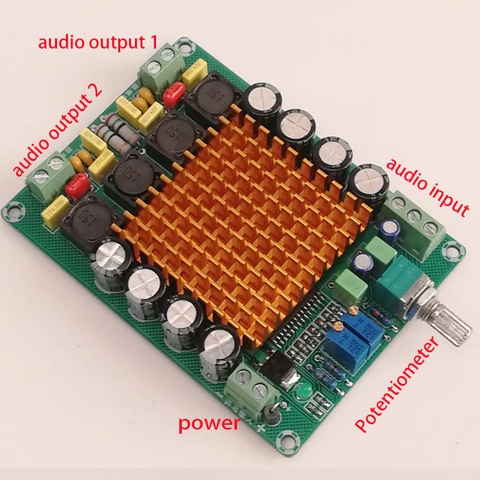 KYYSLB DC12~18V Audiophile 2*50W HIFI Amplifier Board TK2050 Class T Digital Amplifier Board High-power Stereo 650KHz ► Photo 1/6