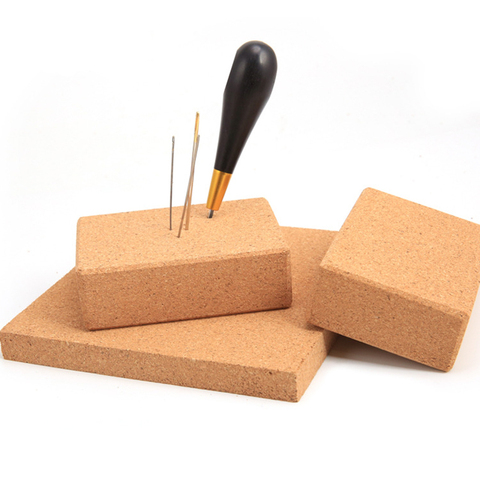 1pcs Natural Cork Mat Handmade DIY Leather Tools Punch Polishing Edge Accessories ► Photo 1/6