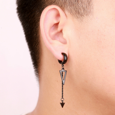 Long Spike Clip on Earrings for Men & Women/mens Clip on Earring