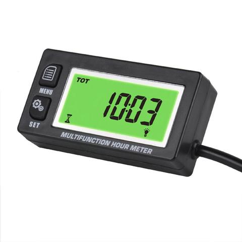 ATV Tachometer Digital Motorcycle Meter Inductive Temperature Temp Meter Backlight Thermometer Tacho meter for Boat snowmobile ► Photo 1/5