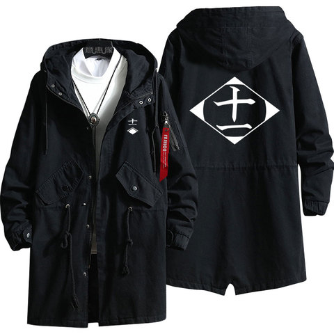 New BLEACH Kurosaki ichigo Hoodie Anime trench coat Men fashion cotton zipper Overcoat  Jacket ► Photo 1/6